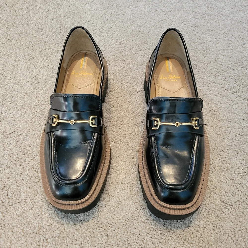 Sam Edelman Laurs Lug Sole Horsebit Loafer